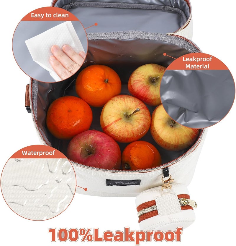 Fxady Breastmilk Cooler Bag with Ice Pack, Insulated Baby Bottle Tote Bag for 6 Bottles Up to 9 oz, Clip-On Pouch for Baby Essentials, Leakproof, Waterproof, Shoulder Strap for Nursing Moms - Image 4